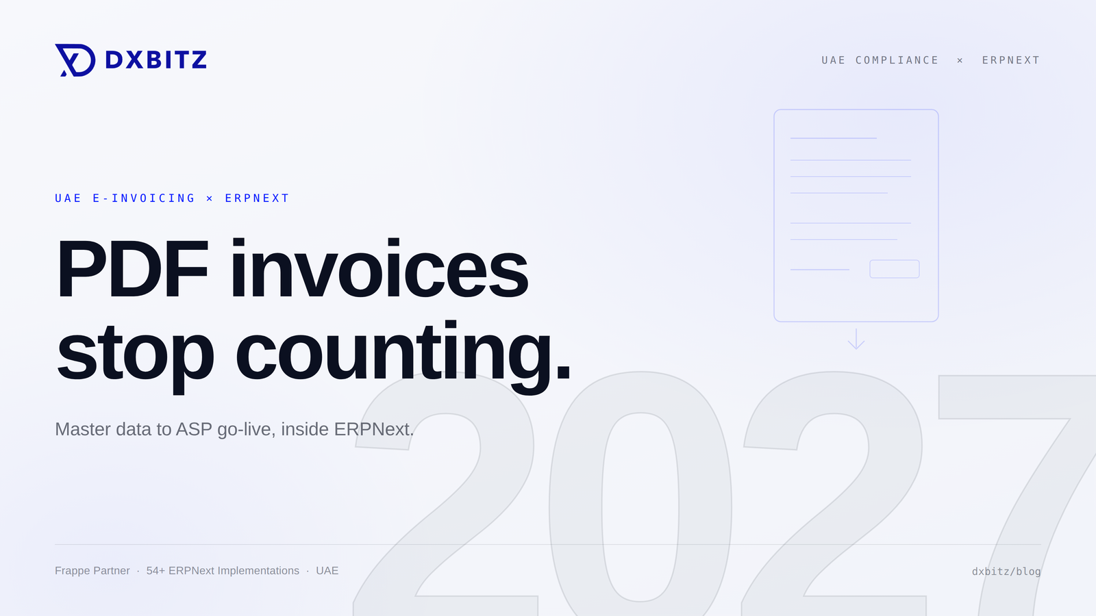UAE e-Invoicing on ERPNext: The SME Readiness Plan